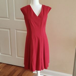 Sz large red-orange Calvin Klein dress